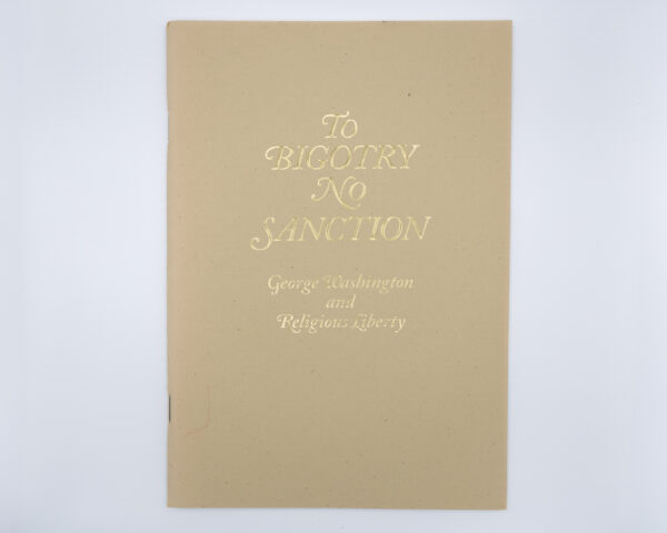 To Bigotry No Sanction
