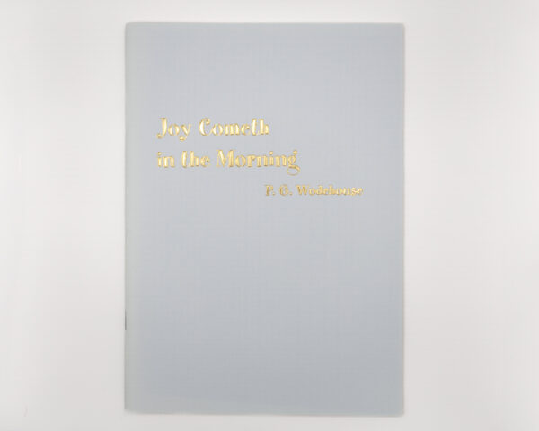 Joy Cometh in the Morning